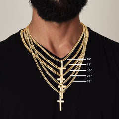 To My Son -- Christmas Blessings Cross Necklace (Gold or Stainless Steel)