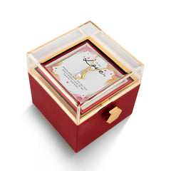 Luxury Rose Box with 7 mm Cubic Zirconia Alluring Beauty Necklace