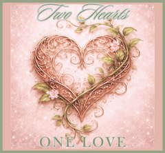 For Her On Your Anniversary Two Hearts = One Love